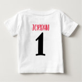 セサミストリート |エルモ – 誕生日 ベビーTシャツ (裏面)