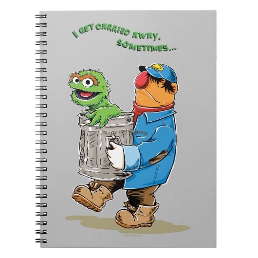 セサミストリート | オスカーとブルーノのゴミ収集人 ノートブック (正面)