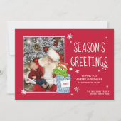 セサミストリート|オスカーの季節の挨拶-写真 シーズンカード (正面)