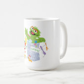 セサミストリート |オスカー – クリスマスツリー コーヒーマグカップ (正面右)