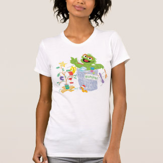 セサミストリート |オスカー – クリスマスツリー Tシャツ