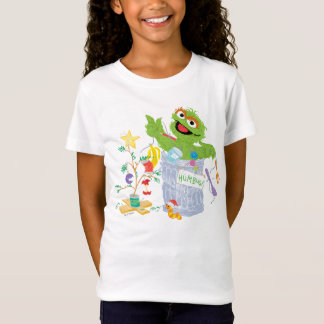 セサミストリート |オスカー – クリスマスツリー Tシャツ