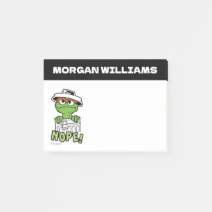 セサミストリート   オスカー・ザ・グラウチ いいえ!   名前を追加 ポストイット