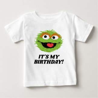 セサミストリート | オスカー・ザ・グラウチ 誕生日は私のもの ベビーTシャツ