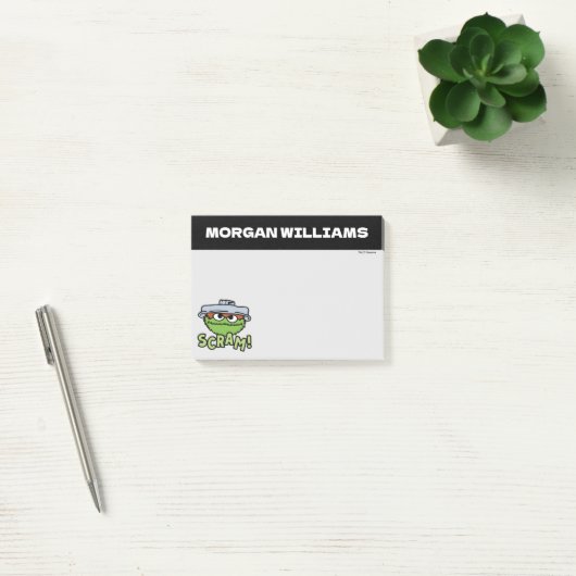セサミストリート | オスカー・ザ・グラウチ 離れろ! | 名前を追加 ポストイット (オフィス)