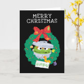 セサミストリート |オスカー・ザ・グルーチ・リース カード (黄色い花)