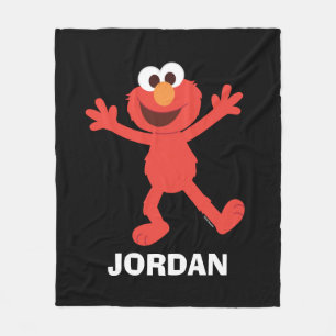 セサミストリート   オーダーメイドのエルモ フリースブランケット