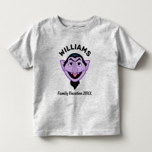 セサミストリート カウント・フォン家族の休暇 トドラーTシャツ