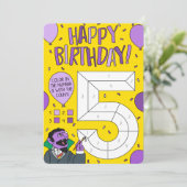 セサミストリート | カウント・フォン・カウント 色ぬりえブック カード (スタンド正面)