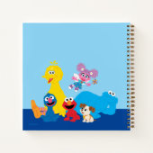 セサミストリート | カラフルなセサミストリートの仲間たち ノートブック (裏面)