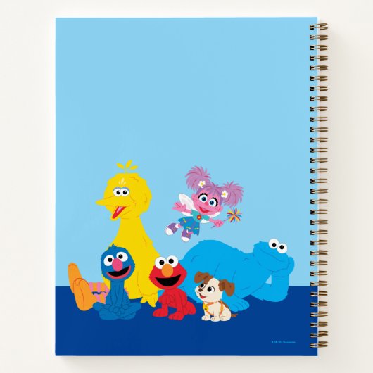 セサミストリート | カラフルなセサミストリートの仲間たち ノートブック (裏面)