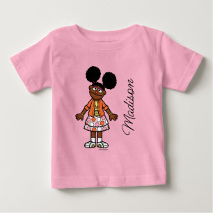セサミストリート ガブリエルお名前を追加 ベビーTシャツ