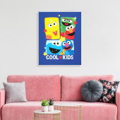 セサミストリート |キックールズ キャンバスプリント (インサイチュ (リビング))