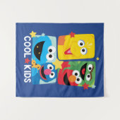 セサミストリート |キックールズ タペストリー (正面(横))