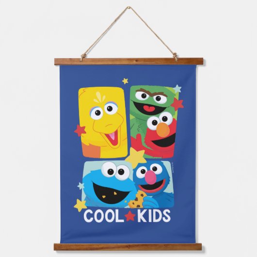 セサミストリート |キックールズ 吊り下げ型タペストリー (正面)