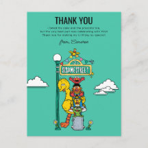 セサミストリート キャラクター & ストリート サイン ありがとう P