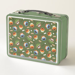 セサミストリート  キャンピングは友人とのおもしろいが増える メタルランチボックス