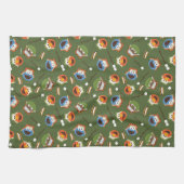 セサミストリート |キャンプは友達と一緒におもしろいを楽しむ キッチンタオル (横)