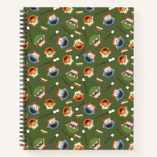 セサミストリート |キャンプは友達と一緒におもしろいを楽しむ ノートブック (正面)