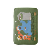 セサミストリート |キャンプは友達と一緒におもしろいを楽しむ バスマット (正面縦)