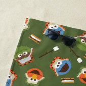 セサミストリート |キャンプは友達と一緒におもしろいを楽しむ ビーチタオル (インサイチュ)