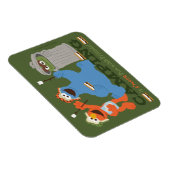 セサミストリート |キャンプは友達と一緒におもしろいを楽しむ マグネット (右側)