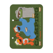 セサミストリート |キャンプは友達と一緒におもしろいを楽しむ マグネット (縦)