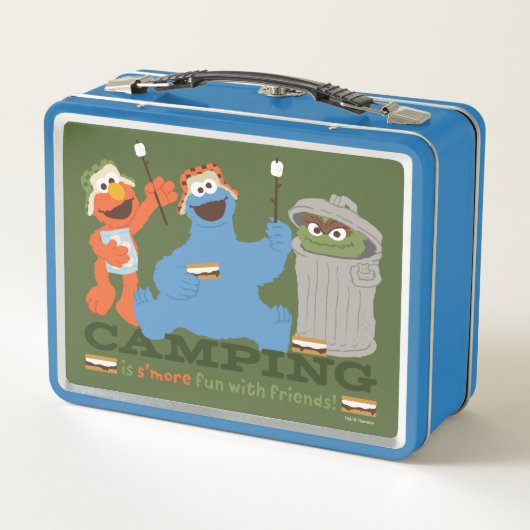 セサミストリート |キャンプは友達と一緒におもしろいを楽しむ メタルランチボックス (裏面)