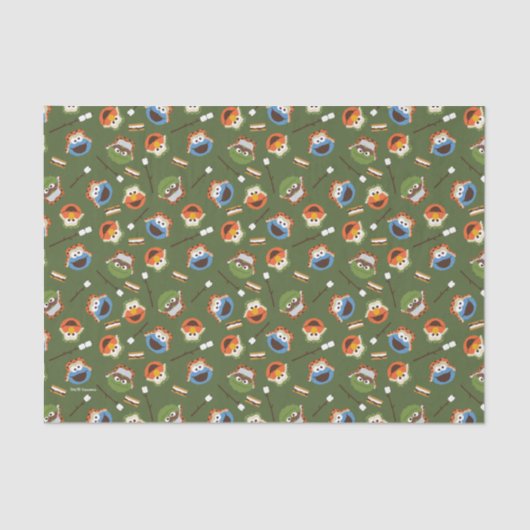 セサミストリート |キャンプは友達と一緒におもしろいを楽しむ 薄葉紙 (正面)