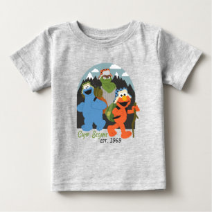 セサミストリート キャンプ EST. 1969 ベビーTシャツ