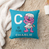 セサミストリート |クッキパーソナライズされたーの怪物投げ クッション (ブランケット)