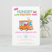 セサミストリート |クッキーモンスターフードトラック誕生日 招待状 (スタンド正面)