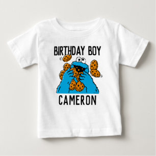セサミストリート クッキーモンスター1歳の誕生日ベビーT ベビーTシャツ