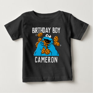 セサミストリート クッキーモンスター1歳の誕生日ベビーT ベビーTシャツ
