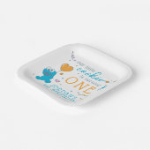 セサミストリート |クッキーモンスター1歳の誕生日 ペーパープレート (傾斜あり)