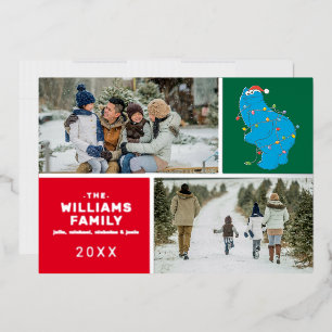 セサミストリート   クッキーモンスター ファミリーフォト 箔シーズンカード