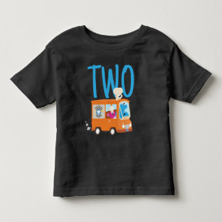 セサミストリート | クッキーモンスター フードトラック バースデー トドラーTシャツ