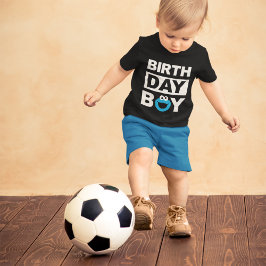 セサミストリート |クッキーモンスター – 誕生日ボーイ ベビーTシャツ