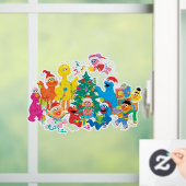 セサミストリート |クリスマスと全体の集団 ウィンドウサイン (ホーム)