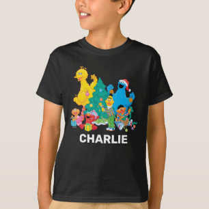 セサミストリート  クリスマスパルズベビーボディースーツ Tシャツ