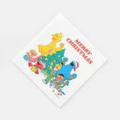 セサミストリート |クリスマス・パル スタンダードランチョンナプキン (角)