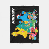 セサミストリート |クリスマス・パル フリースブランケット (正面)