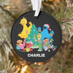 セサミストリート クリスマス・パール オーナメント