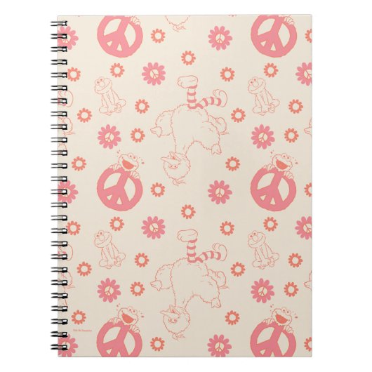 セサミストリート | グッドバイブス パターン ノートブック (正面)