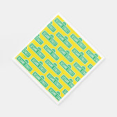 セサミストリート |グリーンロゴ スタンダードランチョンナプキン (角)