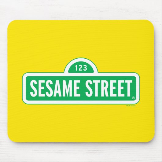 セサミストリート |グリーンロゴ マウスパッド (正面)