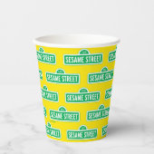 セサミストリート |グリーンロゴ 紙コップ (正面)