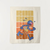 セサミストリート |グルーバー走 タペストリー (正面)