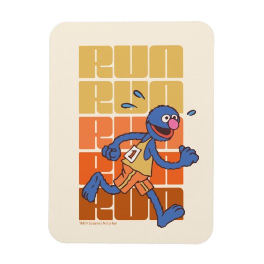 セサミストリート |グルーバー走 マグネット (縦)