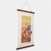 セサミストリート |グルーバー走 吊り下げ型タペストリー (傾斜あり)